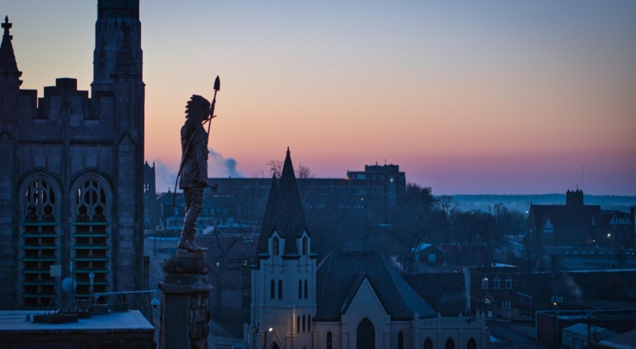 Photo of Wapello
                              County skyline