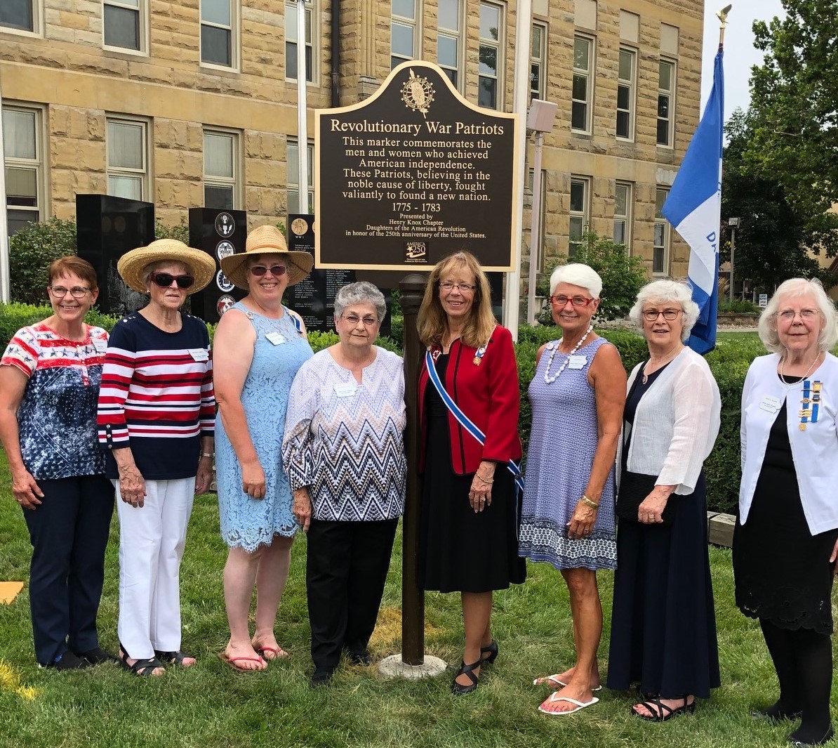 Members & guests at memorial