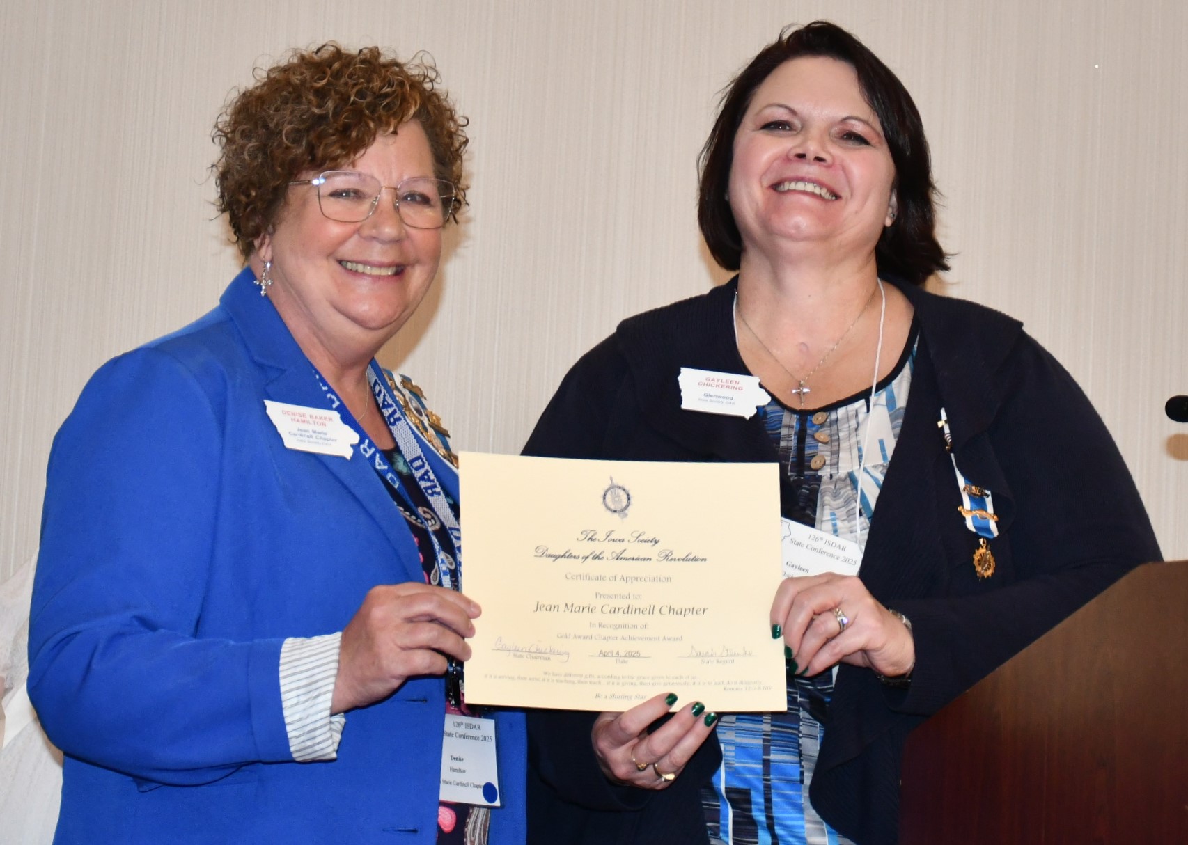 chapter regent's
                report