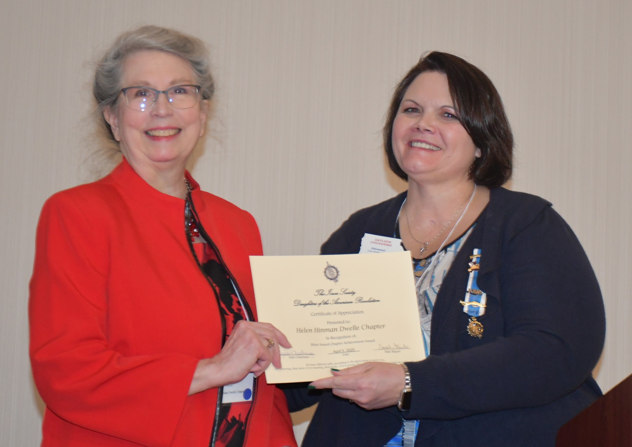 chapter regent's
                report