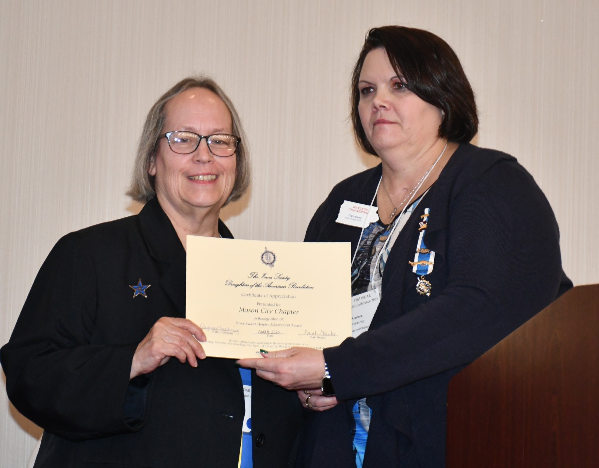 chapter regent's
                report