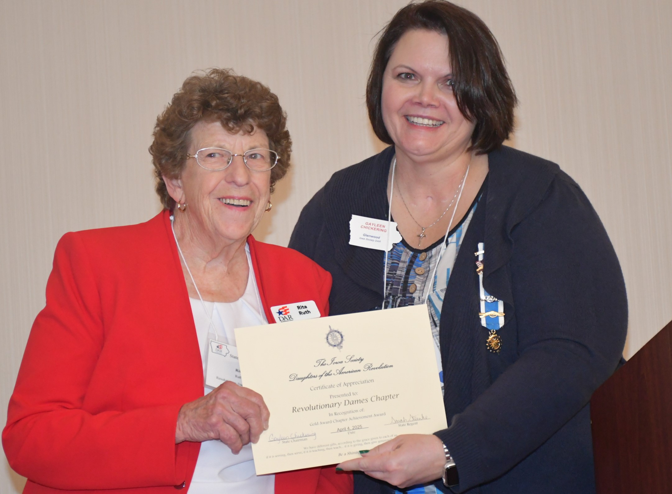 chapter regent's
                report