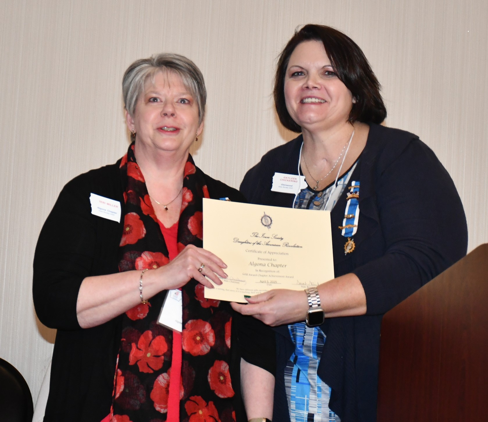 chapter regent's
                report