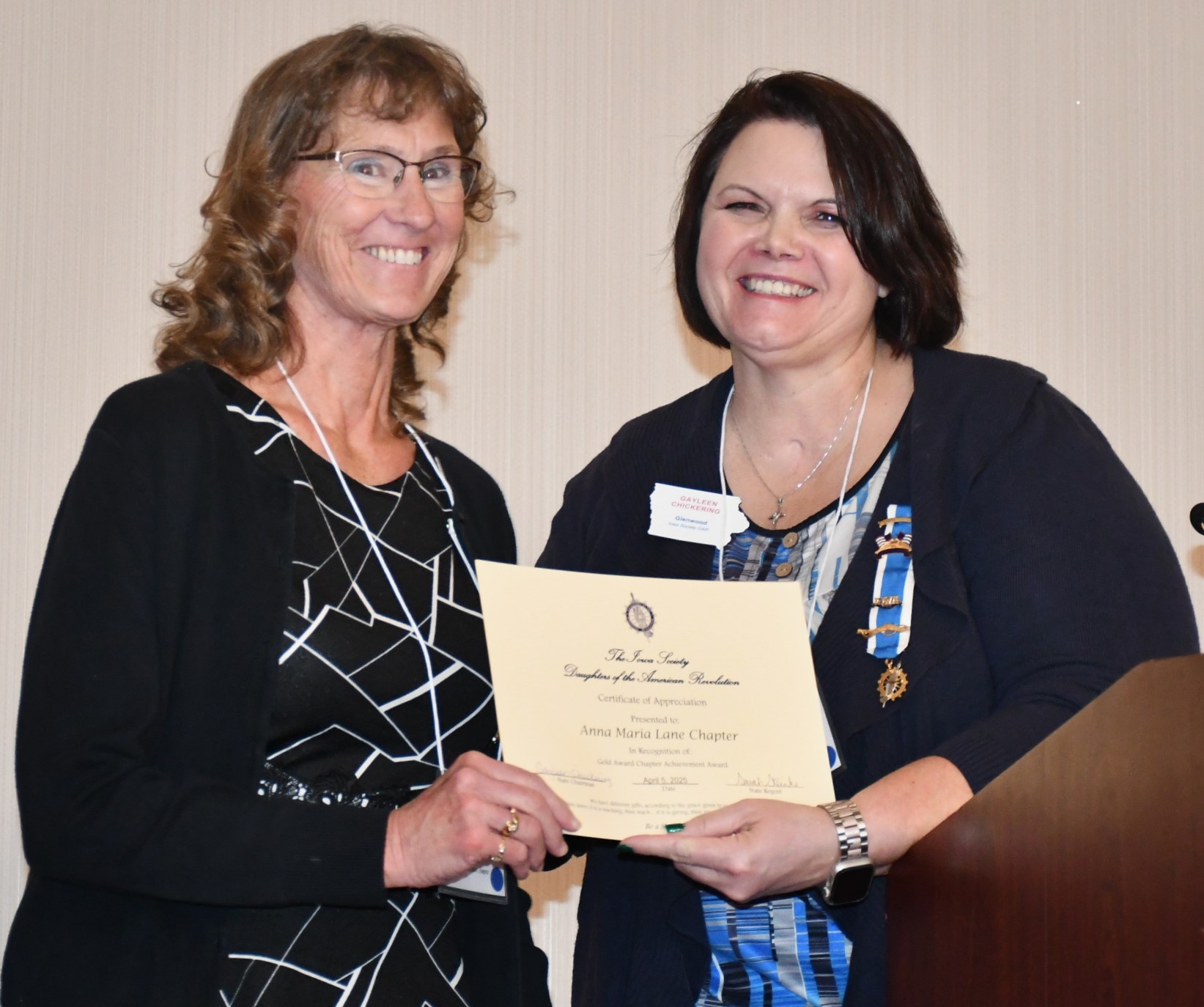 chapter regent's
                report