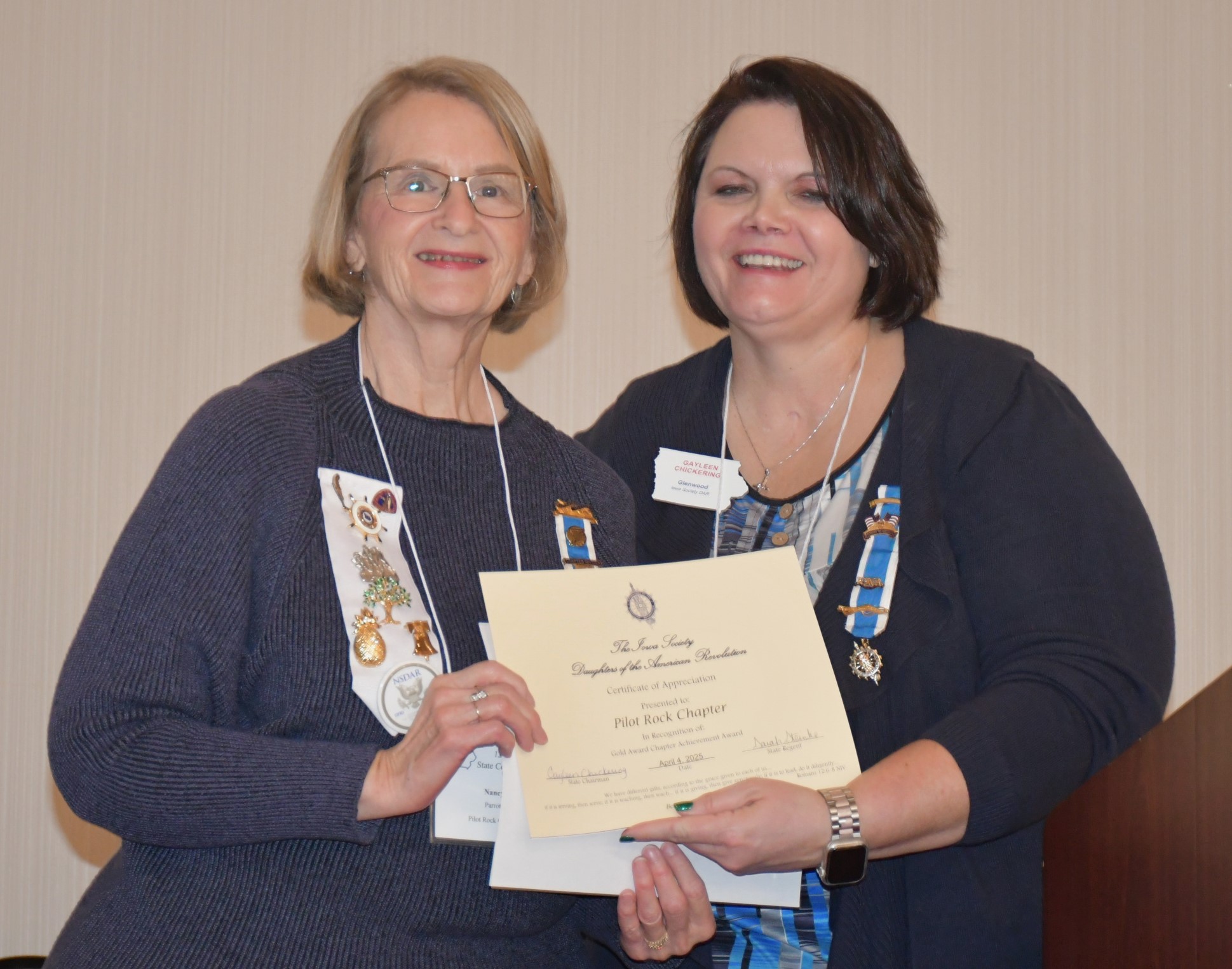 chapter regent's
                report