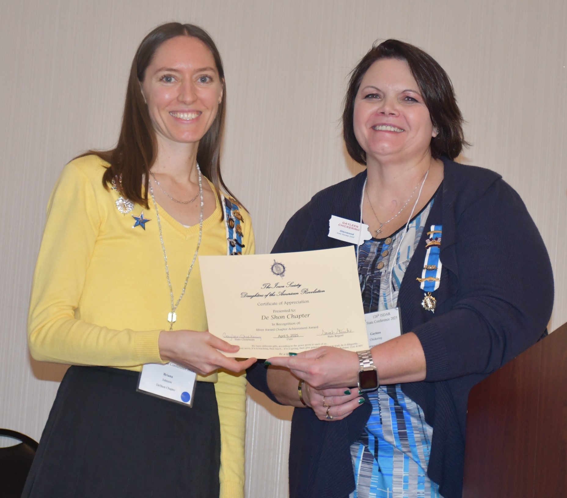 chapter regent's
                report