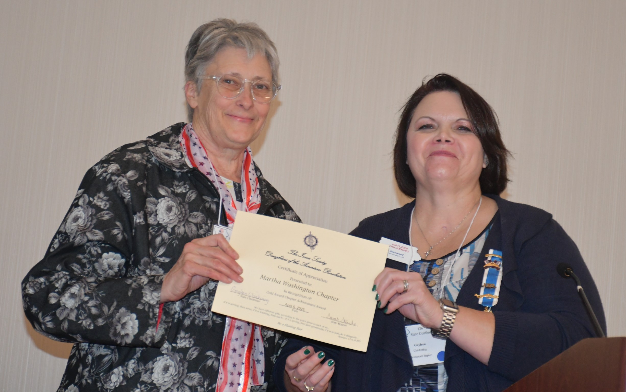 chapter regent's
                report