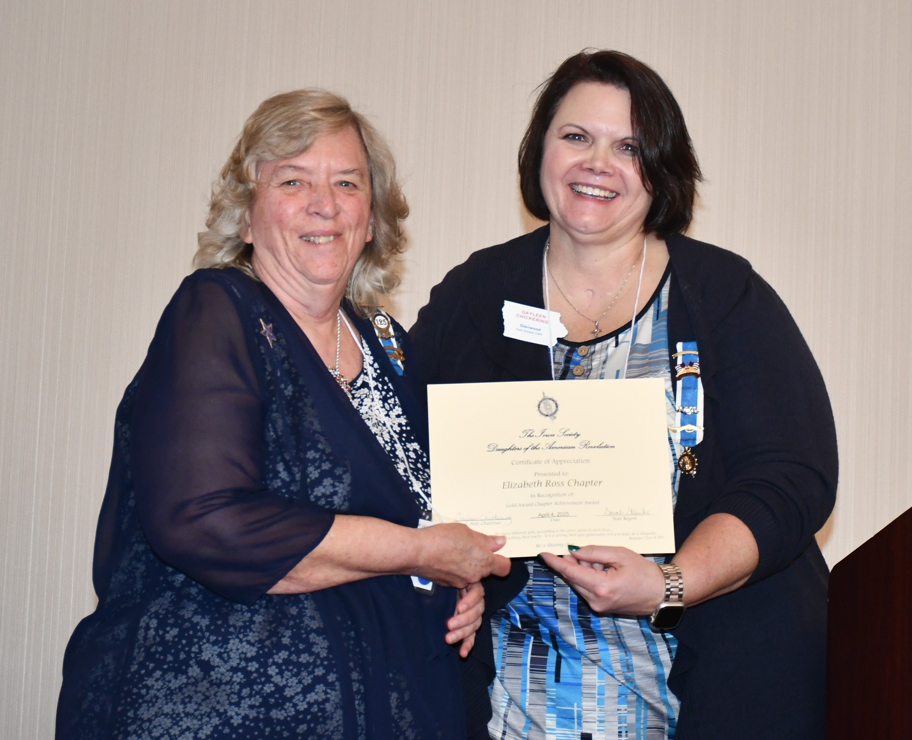 chapter regent's
                report