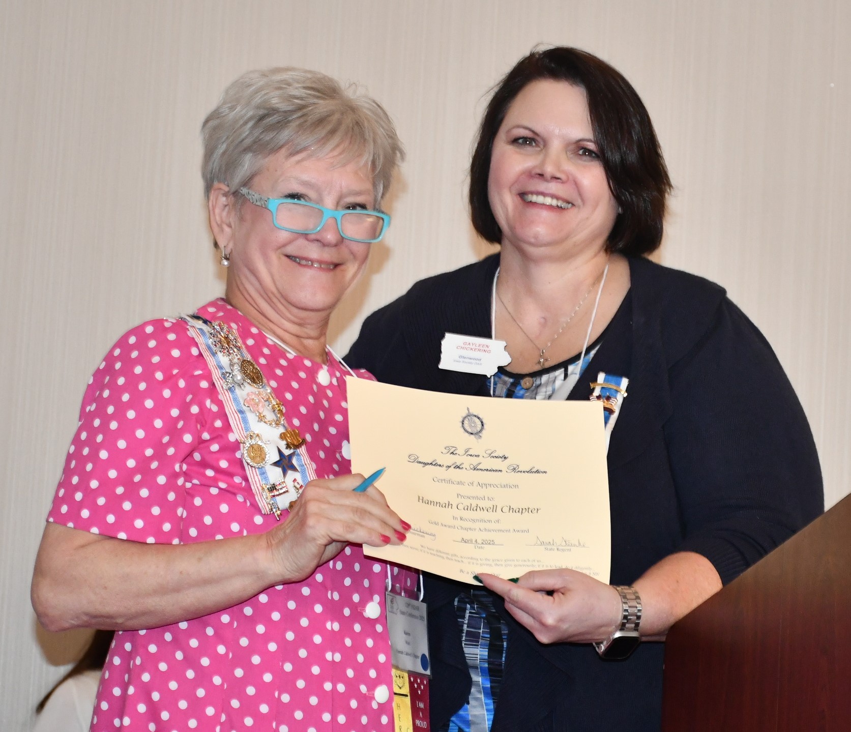 chapter regent's
                report