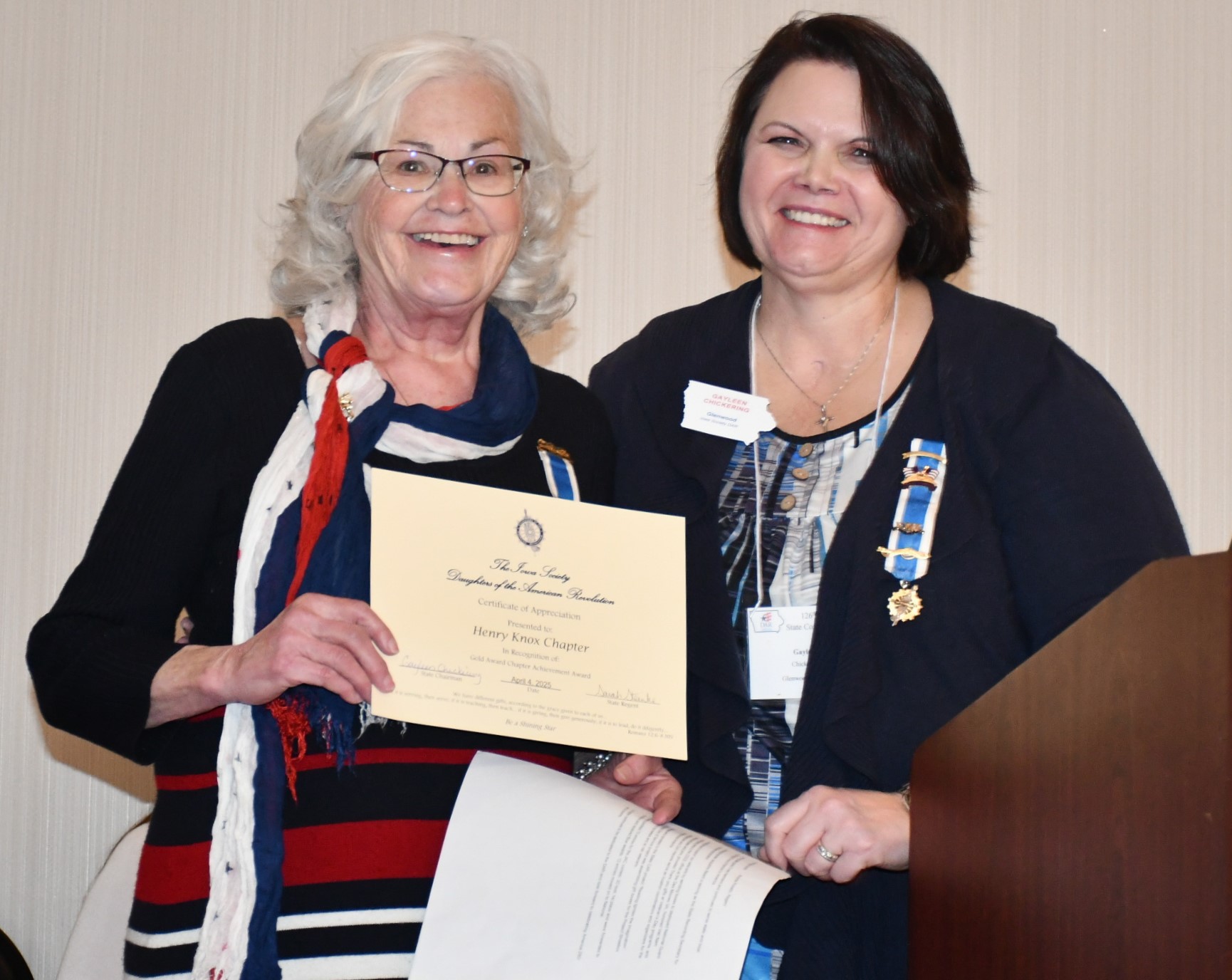 chapter regent's
                report