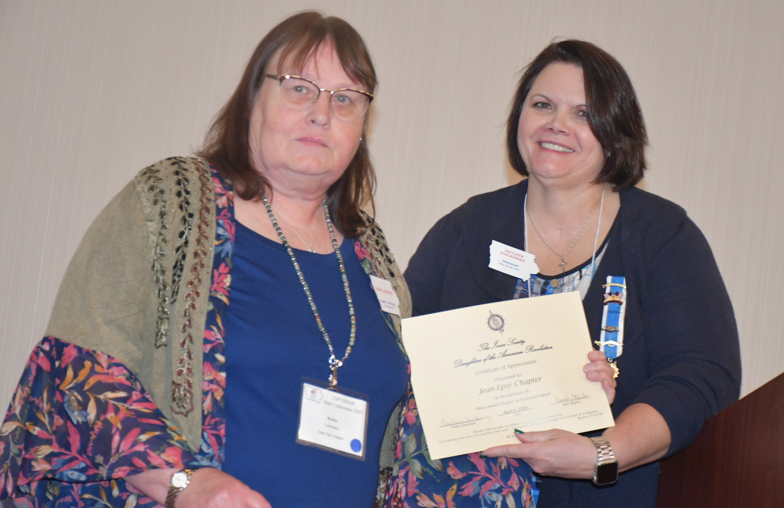 chapter regent's
                report