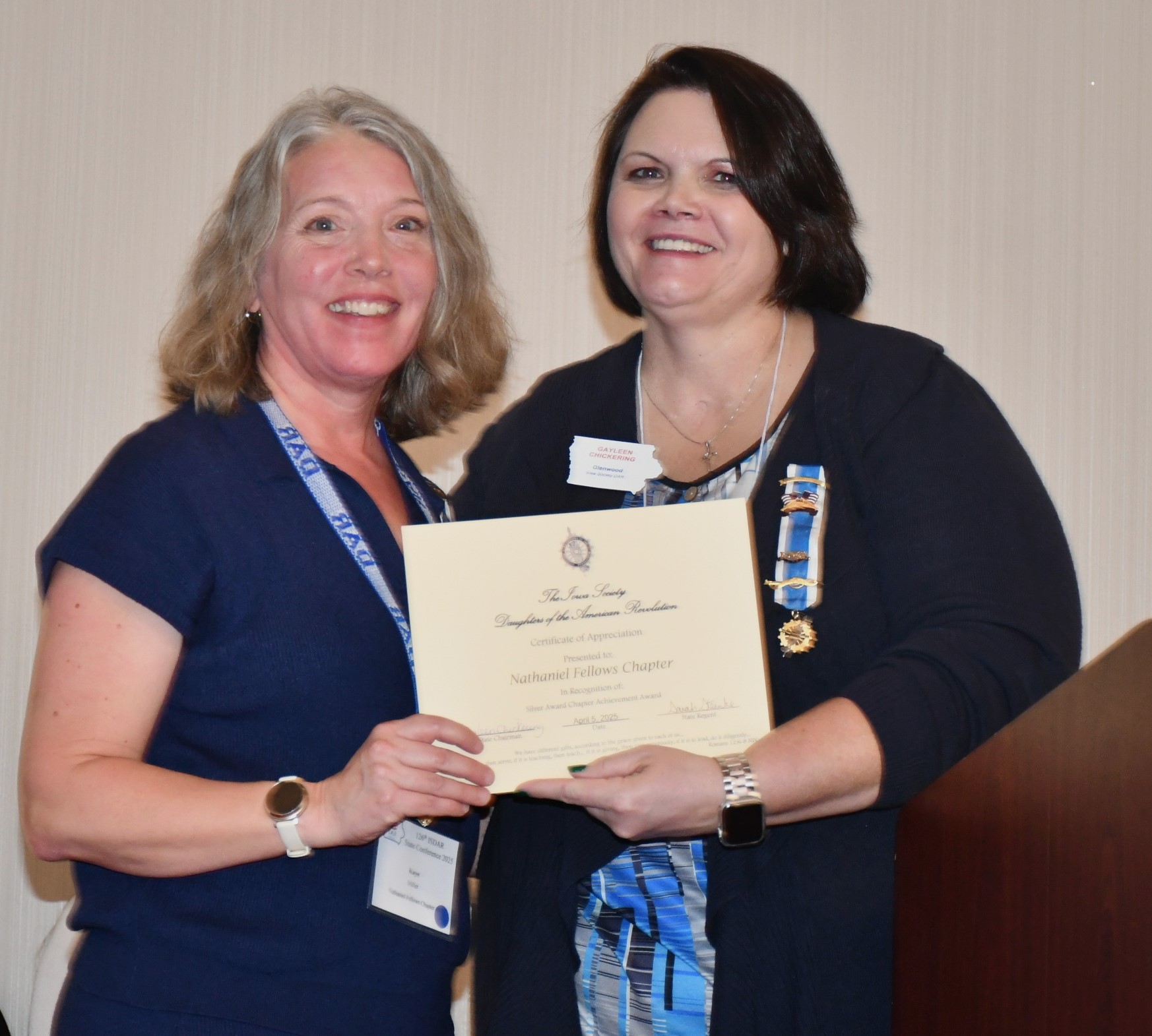 chapter regent's
                report